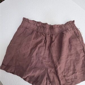 Isaac Mizrahi High Waist Mauve Shorts